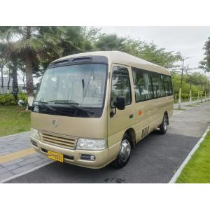 China Second Hand Coaster 6 Meters Front Engine 19 Seats Used Golden Dragon Minibus XML6601 External Swinging Door supplier