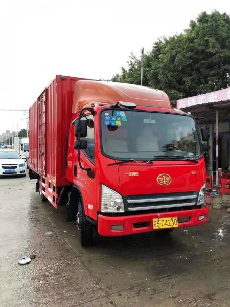 China Second Hand FAW 140HP Cargo Truck 4×2 Drive Mode Cargo Truck supplier