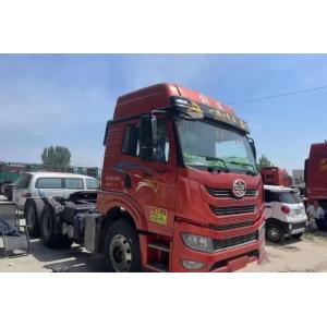 China Second Hand Horse Box Trailer 2021 Year Red Color 6×4 Drive Mode Weichai Engine 460hp Used FAW Tractor Truck supplier
