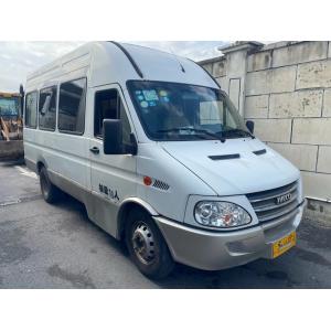 China Second Hand Mini Van Front Engine 11 Seats Rear Doors A/C High Roof 140hp Used IVECO Minibus NJ6604 supplier