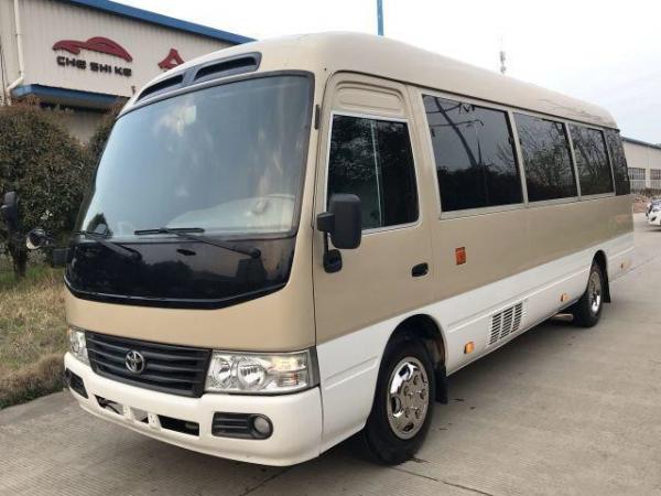 China Second-hand Toyota Coaster Bus 3TR Gasoline Bus Used 23 Seats Mini Buses in 2013 Year Use supplier