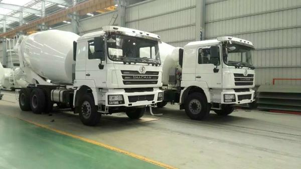 China SHACMAN Second Hand Concrete Mixer Trucks , Used Concrete Mixer 99 Km/H Max Speed supplier
