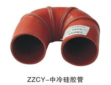 China Standard Size Bus Accessories Red Color Intercooled Silicone Tube For Yutong supplier