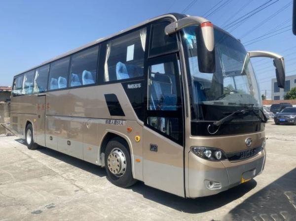 China Used Coach Bus Higer Brand KLQ6115 51seats Weichai Rear Engine Airbag Chassis Double Doors Left Steering supplier