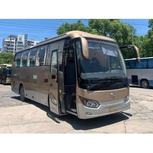China Used Coach Bus Weichai Engine 34 Seats 2018 Year Golden Color 8 Meters 2nd Hand Kinglong XMQ6802 supplier