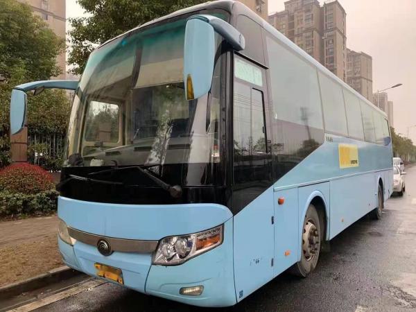 China Used Coach Bus Yutong Brand ZK6117 65 Seats Yuchai Rear Engine 120km/H Single Door Used Passenger Buses Left Steering supplier
