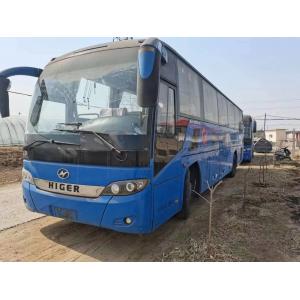 China Used Diesel Bus Blue Color 59 Seats Yuchai Engine 280hp 2+3 Seats Layout 2nd Hand Drive Higer Bus KLQ6115 supplier
