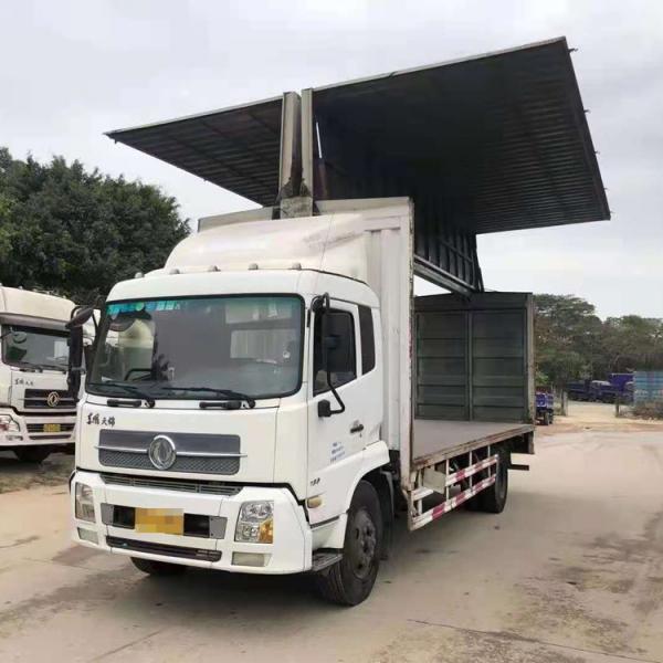 China Used DONGFENG Cargo Truck 4X2 6 Wheeler Flying Wing Vehicle 180HP Van supplier