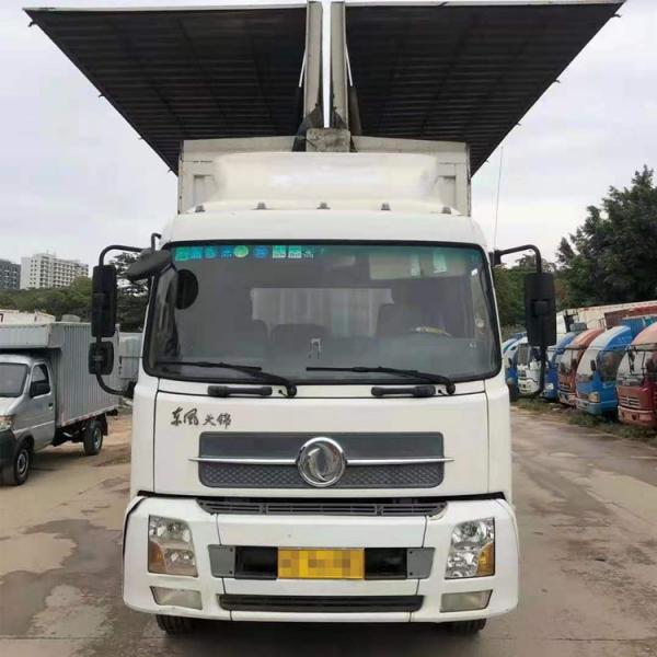China Used DONGFENG Van Cargo Truck 6 Wheels 4X2 Flying Wing Van 180hp Truck supplier