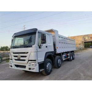 China Used Fuel Trucks White Color Left Hand Drive 8×4 Drive Mode 371 Horsepower Used HOWO Dump Truck supplier