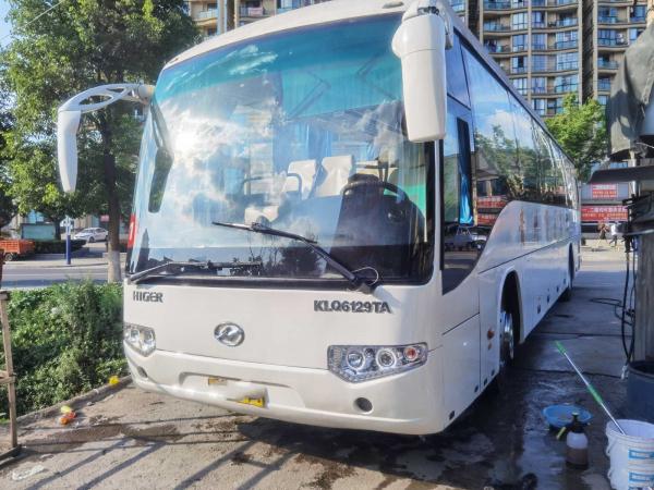 China Used Higer Bus Rear Engine Model KLQ6129 Good Passengers Bus 53 Seats Rear Weichai Engine 215kw Euro III supplier