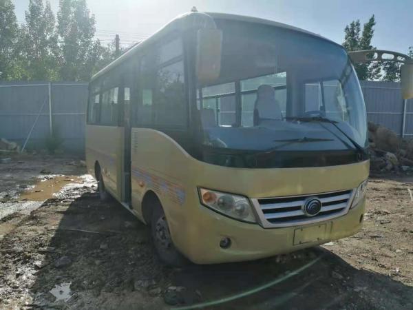 China Used Mini Bus Yutong ZK6608 19 Seats Front Engine Steel Chassis Used Coach Bus Left Steering Low Kilometer supplier