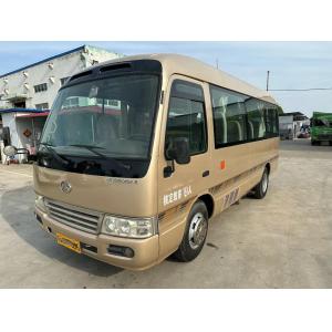 China Used Minibus Dealers EURO IV 19 Seats Champagne Color Yuchai Engine 6 Meters Folding Door Used Ankai Bus HK6606 supplier