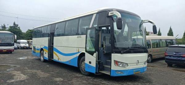 China Used Tour Bus for Africa Used Golden Dragon Bus Yuchai Rear Engine 233kw 53seats Euro IV Airbag Chassis Low Kilometer supplier