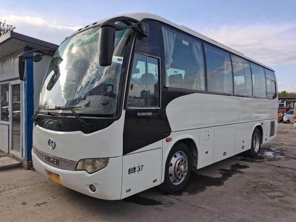 China Used Tour Bus KLQ6856 37 Seats Left Steering Steel Chassis Euro III Used Higer Bus supplier