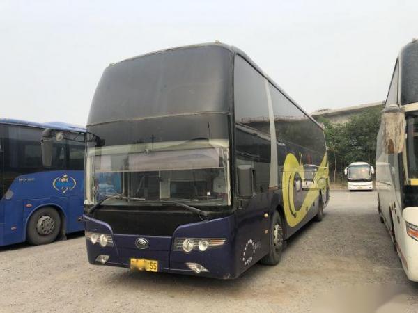 China Used Yutong Bus ZK6127 Double Glass 50 Seats Rear Engine Left Steering Double Doors supplier