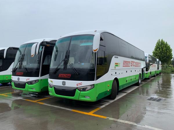 China Used Zhongtong Bus LCK6128 New Bus 56 Seats double Doors Big Compartment Rear Engine supplier