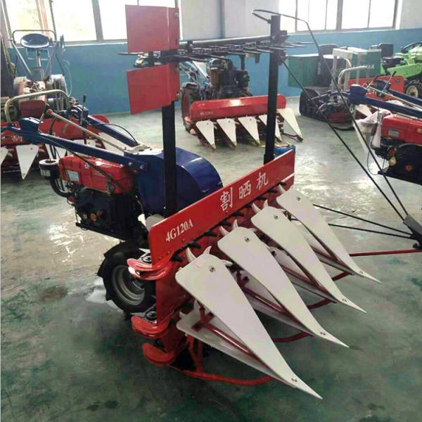China Walking Tractor Mini Combine Harvester Price For Rice Wheat Crawler Reaper supplier
