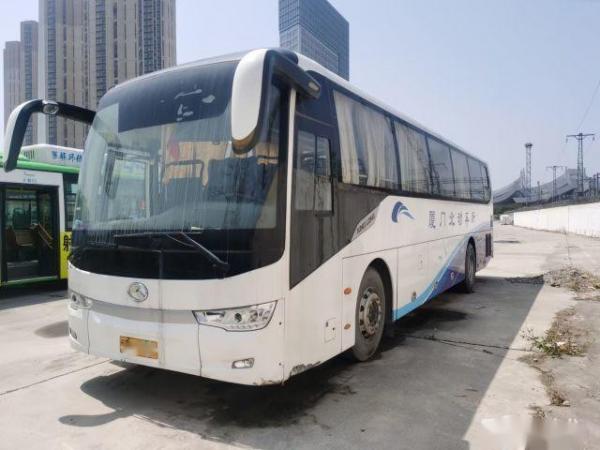 China XMQ6119 Used Kinglong Buses 56 Seats 2+3 Layout Used Tour Bus Rear Engine Double Doors Left Hand Drive Airbag Chassis supplier