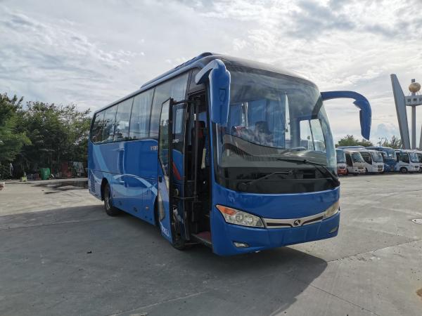 China XMQ6802 Used Bus Kinglong Left Steering Coach 35seats Electric YC4G 147kw Air Bag Suspension supplier