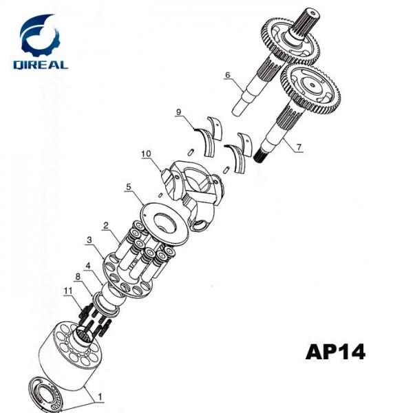 AP-14 Hydraulic Main Pump Spare Parts For Caterpillar CAT 325C Excavator