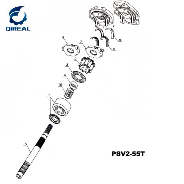 Psv2-55t Hydraulic Pump Parts Excavator Accessories
