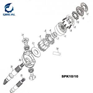 Spk10/10 Hydraulic Pump Parts For E200b E240b E180 Ms180 200b Excavator