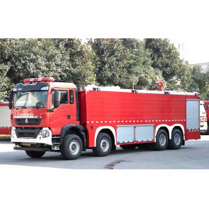 25000L Water And Foam Tank Fire Fighting Truck Optional Chassis Red Color