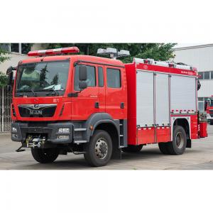 MAN 4×4 Rescue Fire Truck With Double Row Cabin