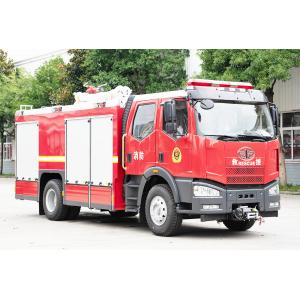 V6 4000L Water/Foam Tank Fire Fighting Truck Red With 2WD Or 4WD Drive System