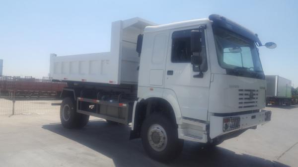 4×2 290hp Double Axle Dump Truck , SINOTRUK 5 – 10 Ton Dump Truck For Docks