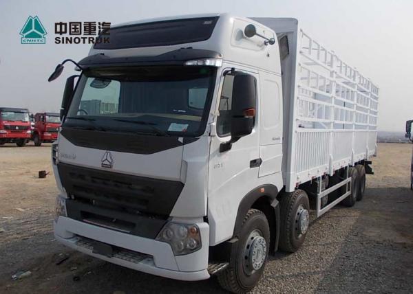 A7 Howo Sinotruk 8×4 50T Heavy Cargo Truck With 7M Length Cargo Container