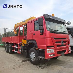 Howo 6×4 Straight Arm Crane Truck 10 Wheels 340hp Cargo With Crane Truck