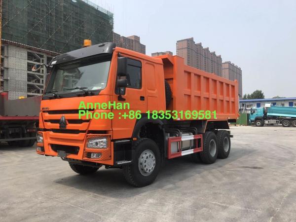 Orange 6×4 371hp 20M3 Heavy Duty Dump Truck With 10 Tyres
