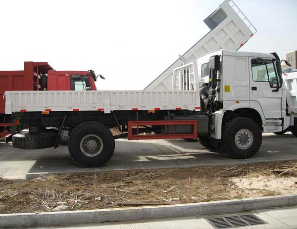 Safety 6 Wheels Sinotruk Howo White Cargo Truck 4×2 290HP 20 Tons Loading Capacity