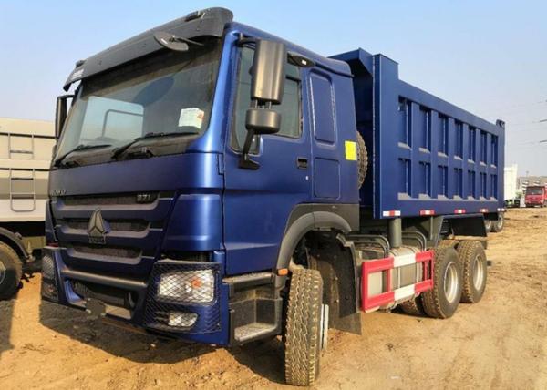 Sinotruk 6×4 371 Horse Power Heavy Dump Truck 25 Tons Blue Color Long Life