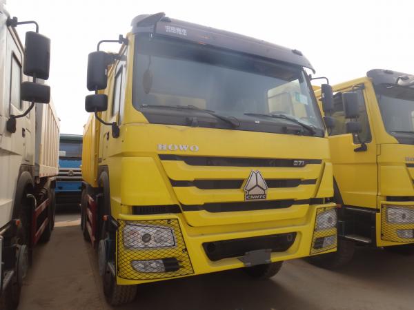 Yellow 371hp 20M3 RHD Sinotruk Howo 6×4 Dump Truck For 40-50 Tons Load