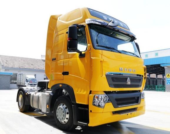 Yellow Color Sinotruk 4×2 Howo Tractor Truck 290hp Euro II Emission Standard