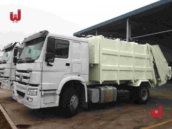 10CBM Refuse Compactor Truck Hire 4×2 Front Load Dumpster Truck
