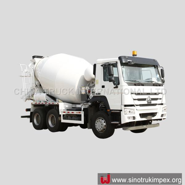HOWO Euro 2/3 Used Concrete Mixer Truck Vehicle 371hp Left Hand Drive
