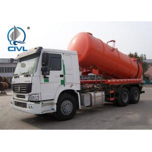 16M3 Sewage Suction Truck 6X4 EURO II Option 290HP / 336HP Left And Right Hand Drive