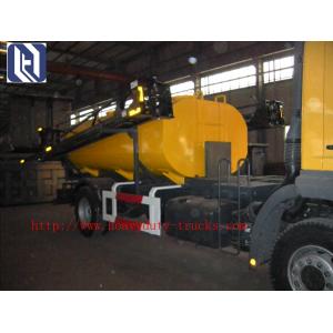 2017 New Howo7 10 Cbm Sewage Suction Truck 6×4 10tires For Sanitary Sewer Cleaning and rear lifting cover