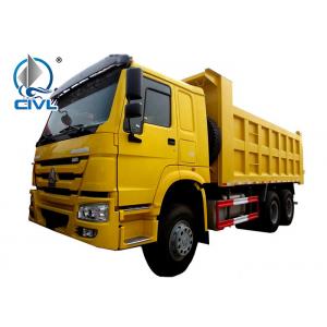 30t heavy Dump Truck 10 Wheel 336hp / 371hp tipper truck HOWO 6 x 4 Hyva Hydraulic Front lift yellow color