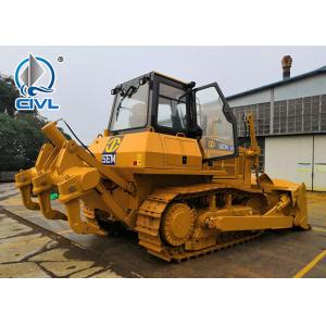 420HP Yellow Hydraulic Shantui Bulldozer SD42, Operation Weight 53T With Cummins Engine, ROPS Cabin, Ripper