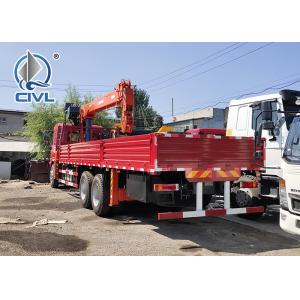 6000 / 8000kg Knuckle Truck Mounted Crane in White Red Boom Truck Crane SQ6ZK3Q
