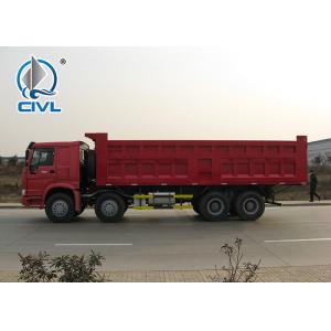 60T 8 X 4 Heavy Duty Dump Truck With 30Cubic bucket and Front lifting of HOWO7
