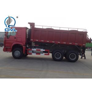 6 x 4 336hp Sinotruk Howo Tipper Dump Truck Hyva Lifting thickness of bottom and side