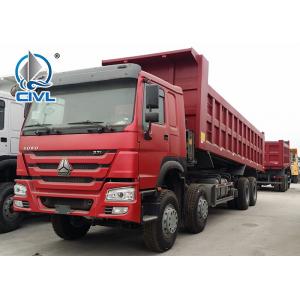 8 X 4 Heavy Duty Dump Truck 420 HP Engine 80 T Loading Capacity Tipper truck read color