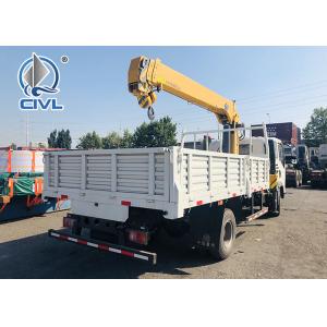 CCC 3-8 Tons Truck Mounted Crane With 4×2 Sidewall Cargo Truck