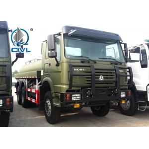 China Sinotruk Howo STR Axle 6×6 Off Road 371hp Oil Tanker Truck / Fuel Tank Truck